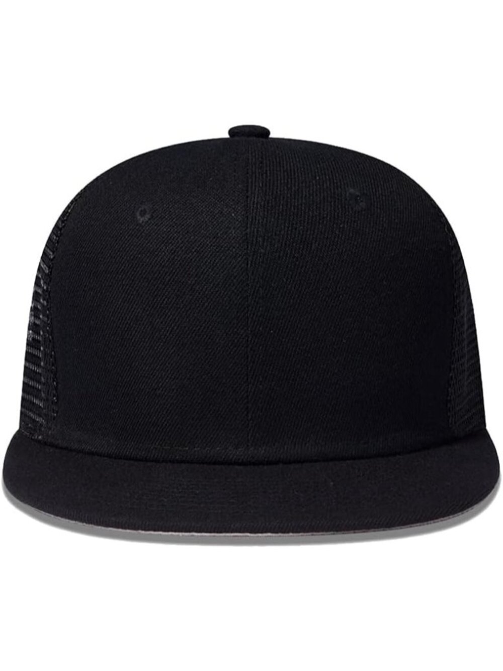 Unisex Black Snapback Hat Hip Hop Style Colorful Adjustable Baseball Cap - Picture 2 of 7